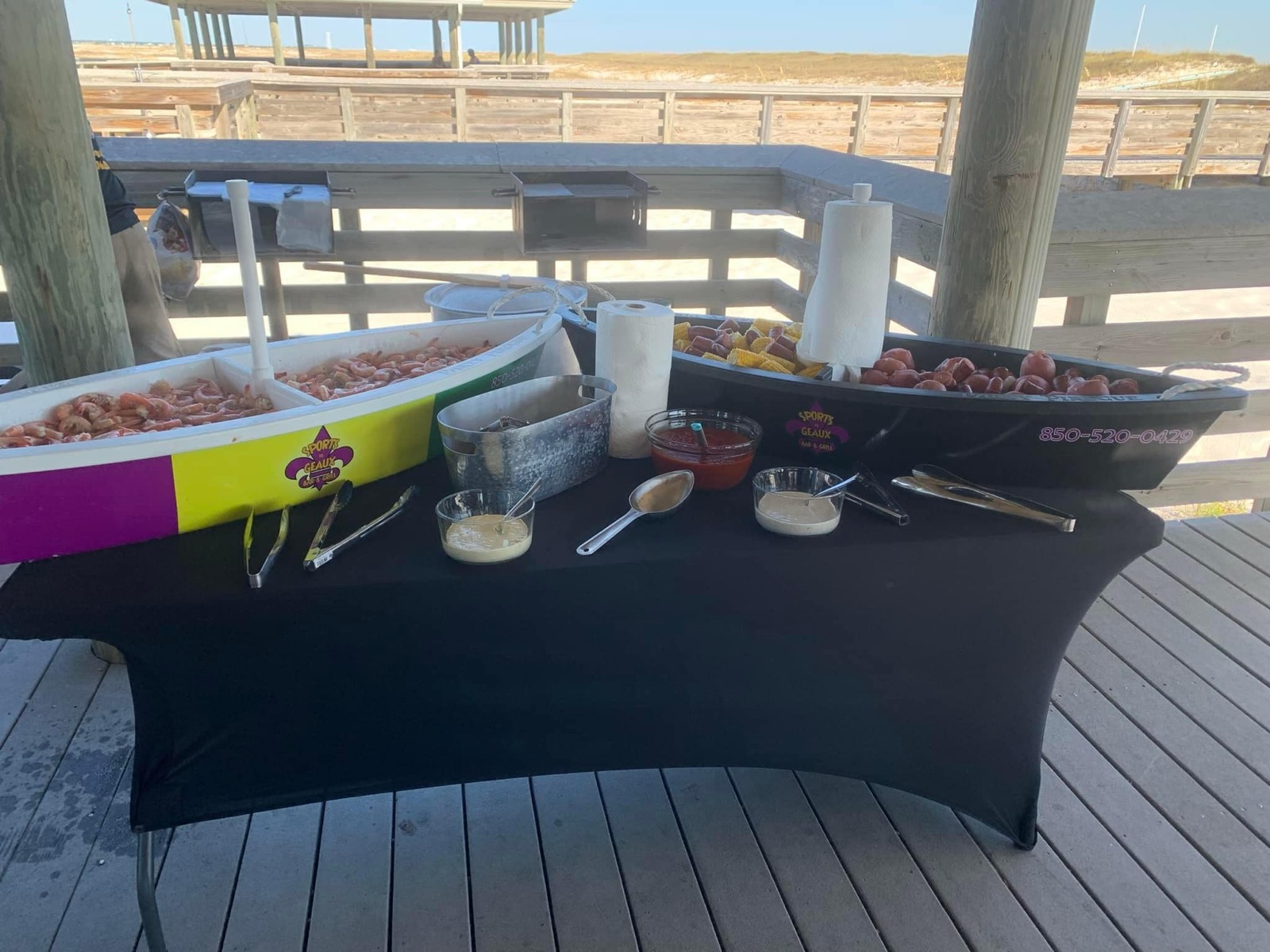 Corporate event catering setup